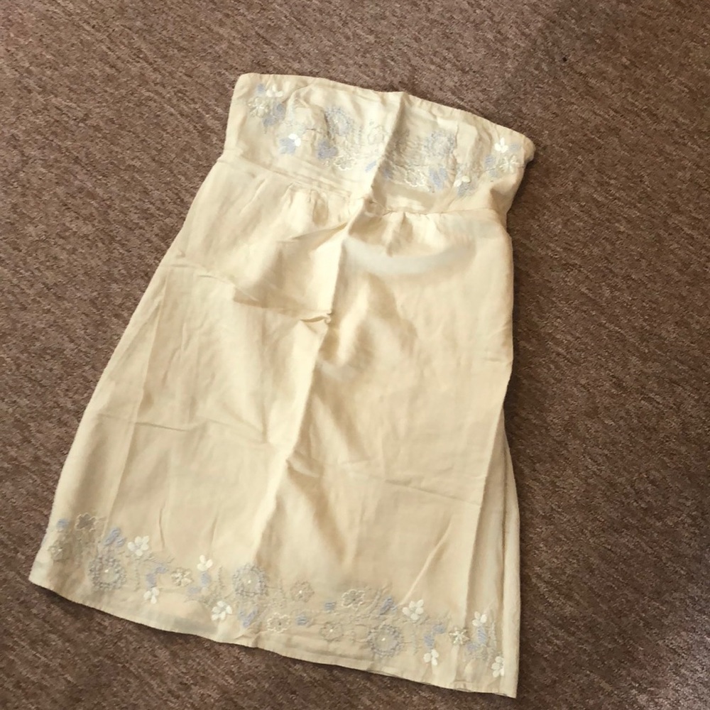 Strapless summer dress